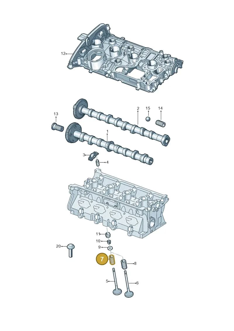 06J109623G — Audi Q5 qu. 2.0 (2018-) diagram 849109090, position 7