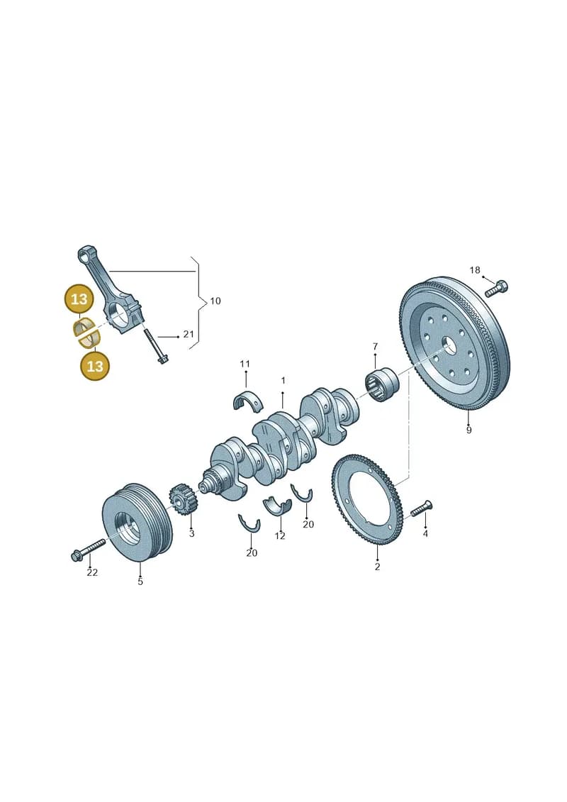 06L105701CGLB — Audi A3 Sportback (2019-2025) diagram 746105150, position 13
