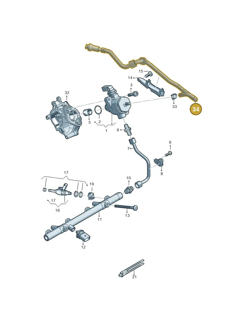 06L133986AR — Audi A6 (2018-2025) diagram 429133022, position 34