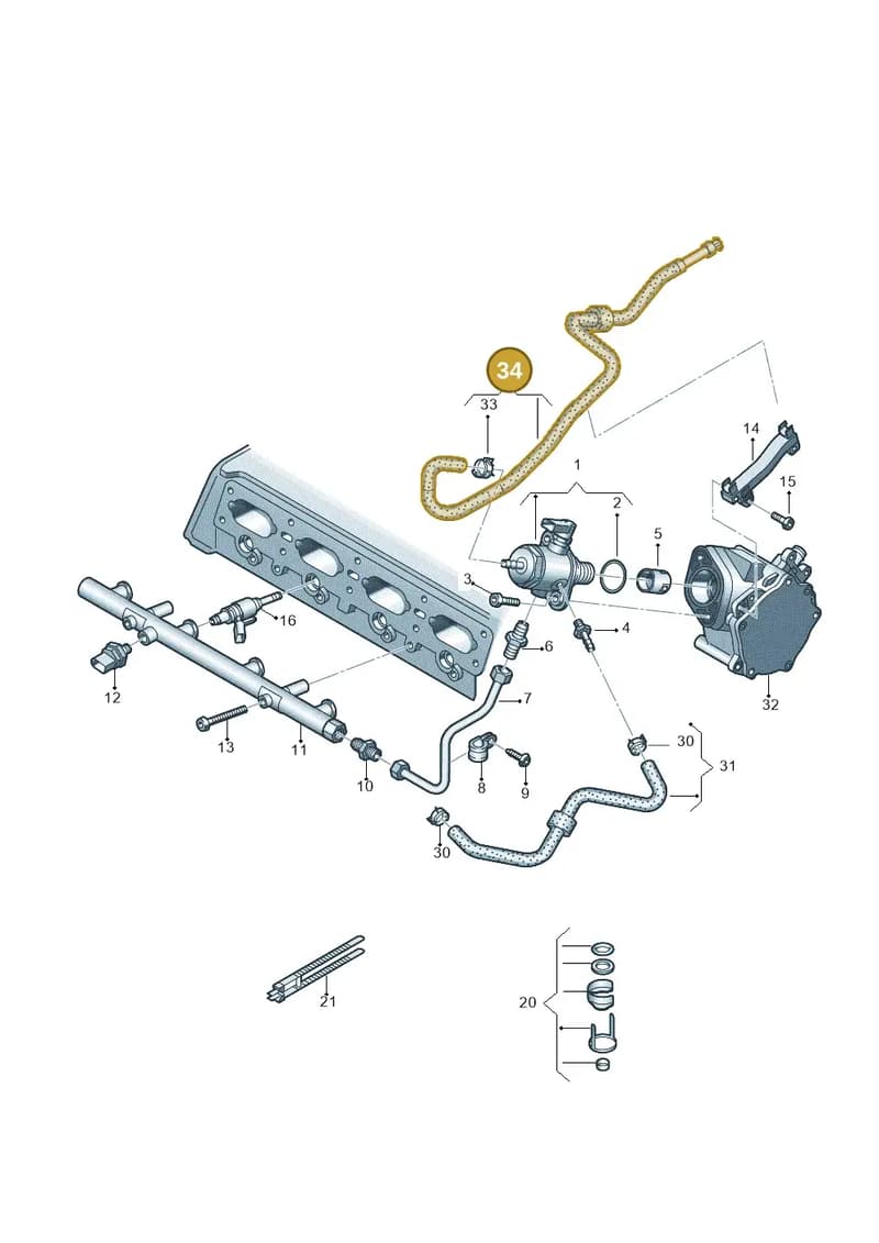 06L133986AR — Audi A4 (2015-2025) diagram 724133060, position 34