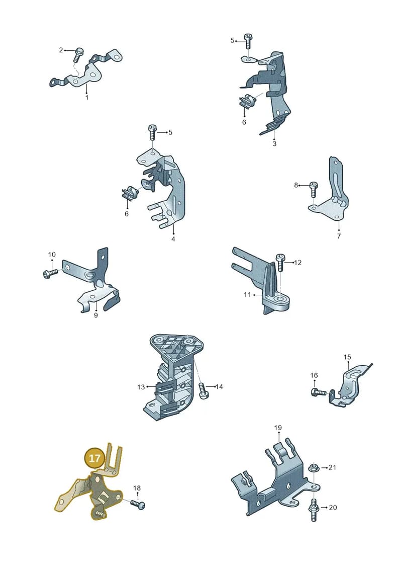 06L971502F — Audi Q7 qu. 3.0 TDI (2015-2019) diagram 859971010, position 17