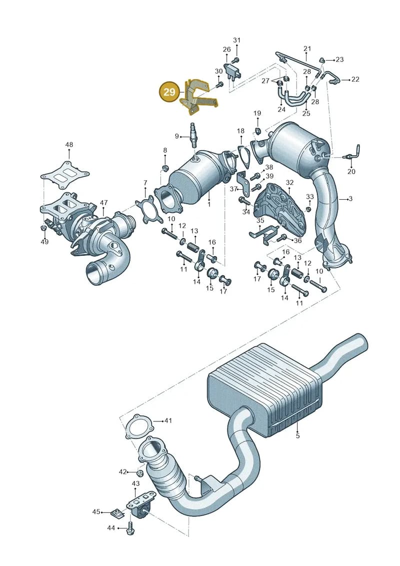 06L971502H — Audi A6 (2018-2025) diagram 435253370, position 29