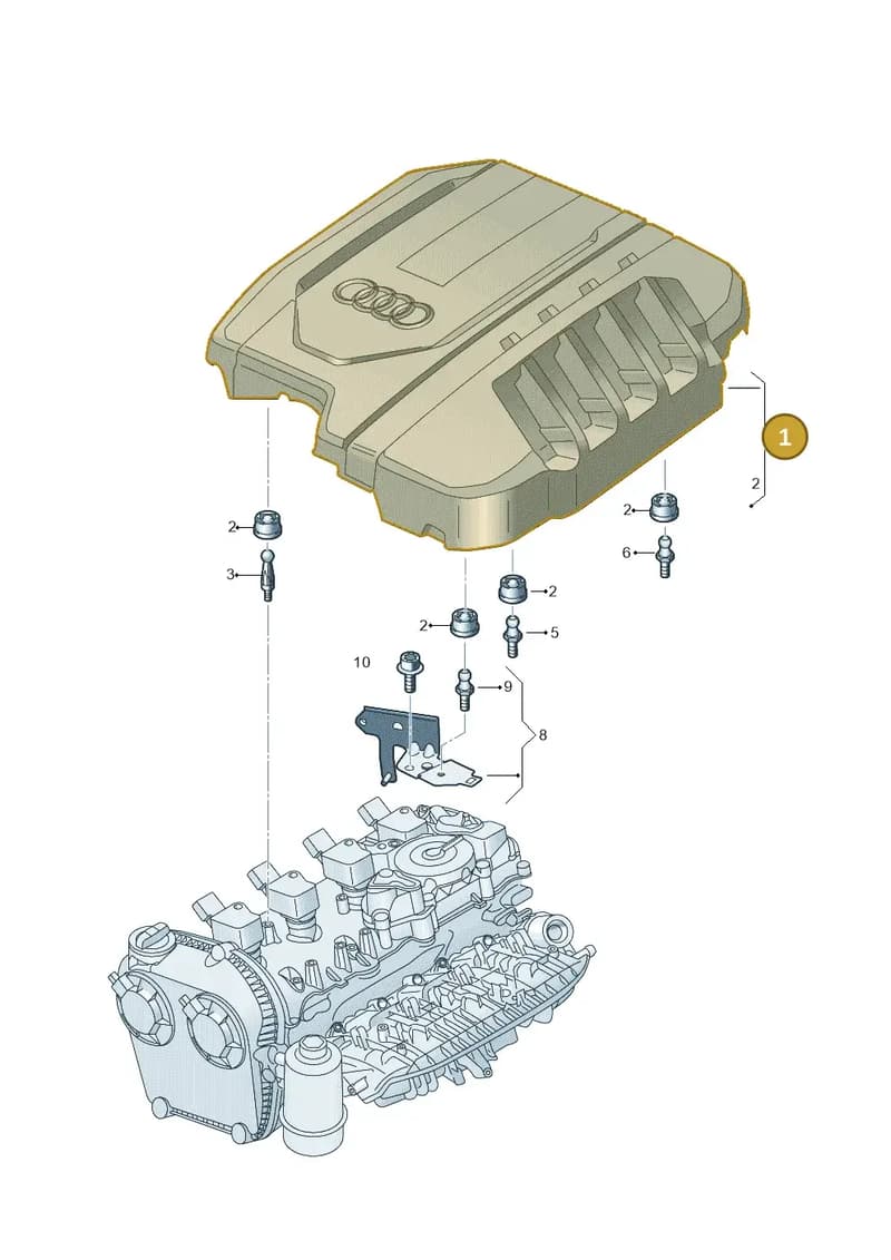 06M103925AH — Audi A5 Limousine (2024-2025) diagram 8wk103050, position 1