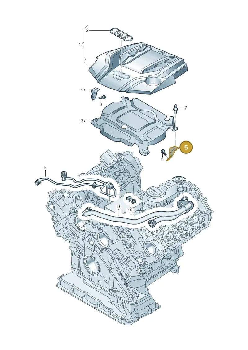 06M103941AF — Audi RS4 Avant (2017-2025) diagram 849103470, position 5