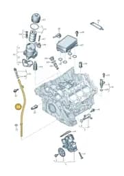 06M115609AB Audi Oil Pipe