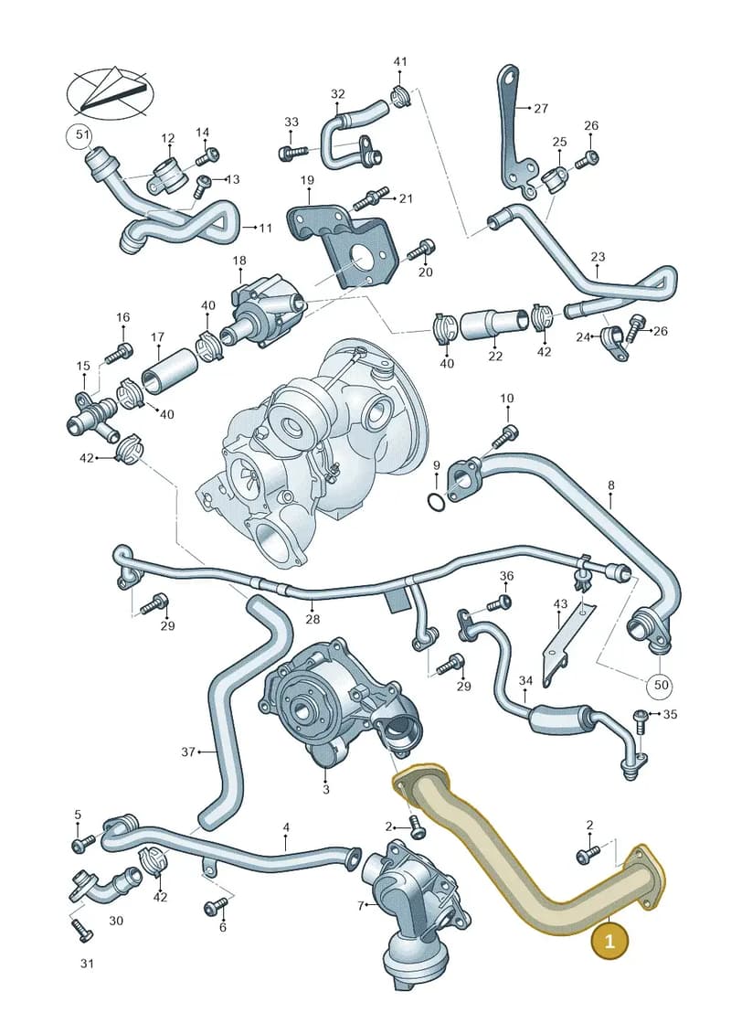 06M121507B — Audi Q8 (2018-2025) diagram 429121037, position 1