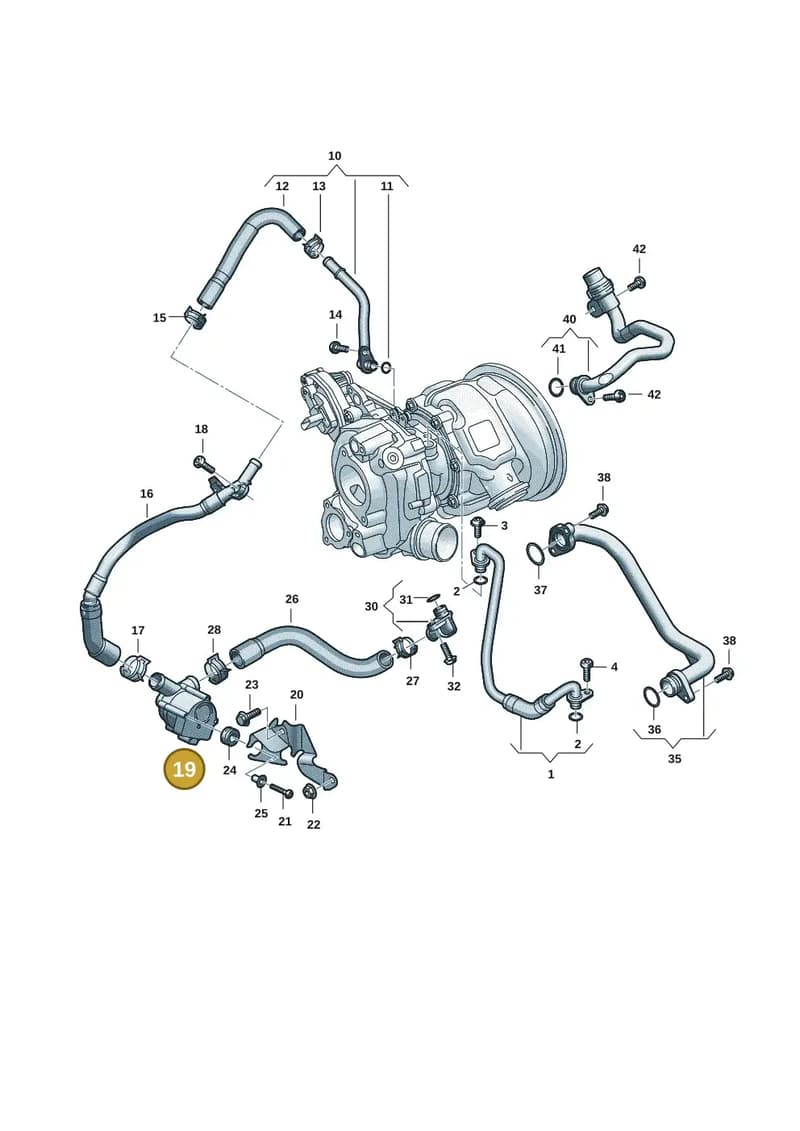 06M121601B — Audi A5 Limousine (2024-2025) diagram 06m121010, position 19