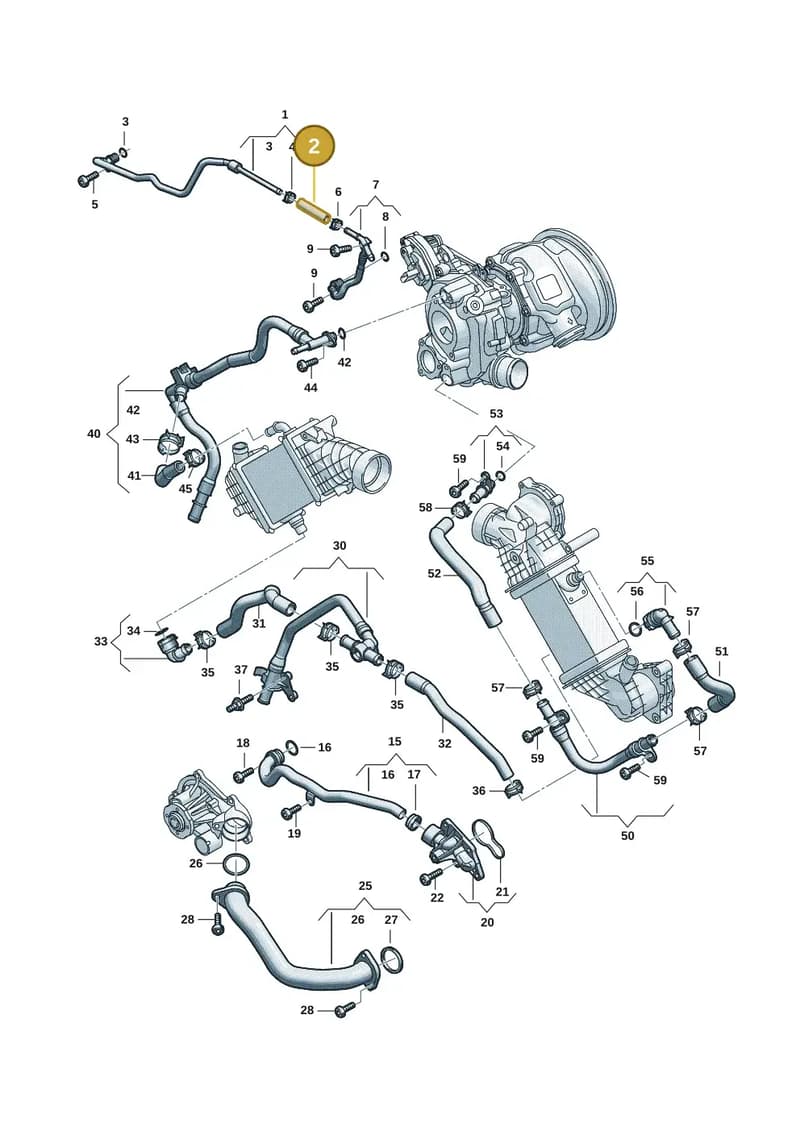 06M121611E — Audi A5 Limousine (2024-2025) diagram 06m121000, position 2