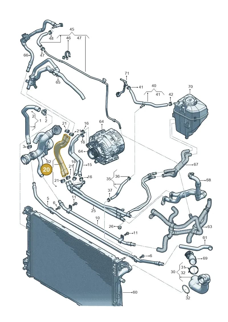 06M122055D — Audi A5 Limousine (2024-2025) diagram 8wk121115, position 20