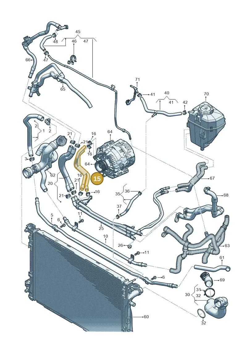06M122109B — Audi A5 Limousine (2024-2025) diagram 8wk121115, position 15