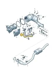 06M131850J Audi Hose
