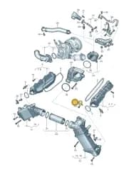 06M145516A Audi Bracket for Charge Air Cooler
