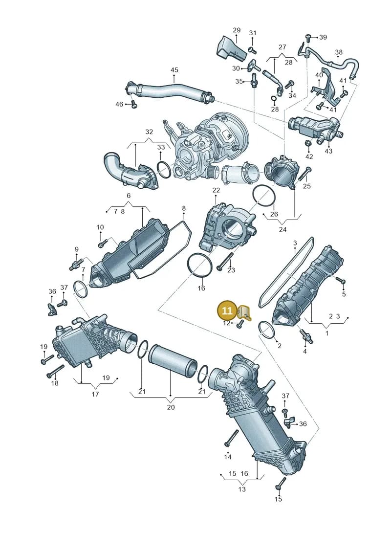 06M145516A — Audi A5 Limousine (2024-2025) diagram 8wk145625, position 11