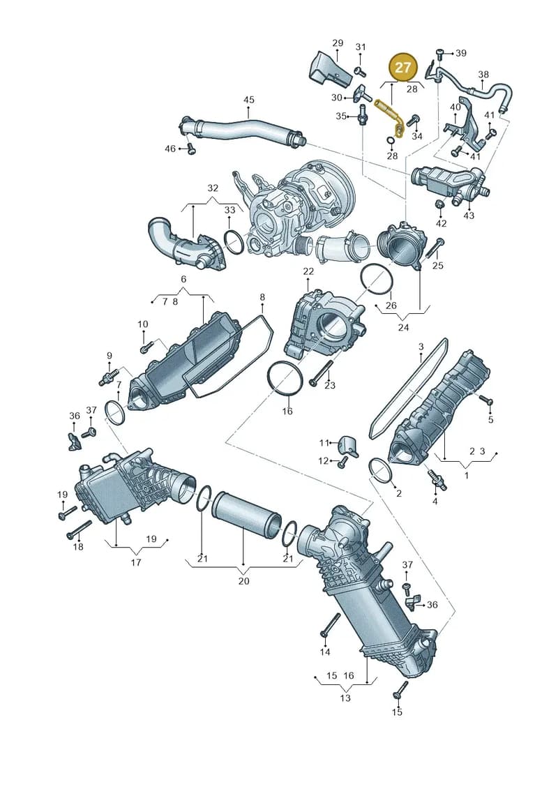 06M145671G — Audi A5 Limousine (2024-2025) diagram 8wk145625, position 27
