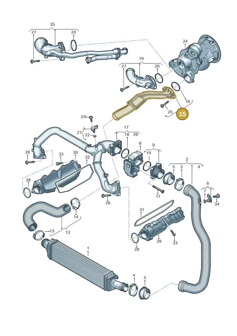 06M145673DT — Audi Q5 (2016-2025) diagram 849145470, position 15