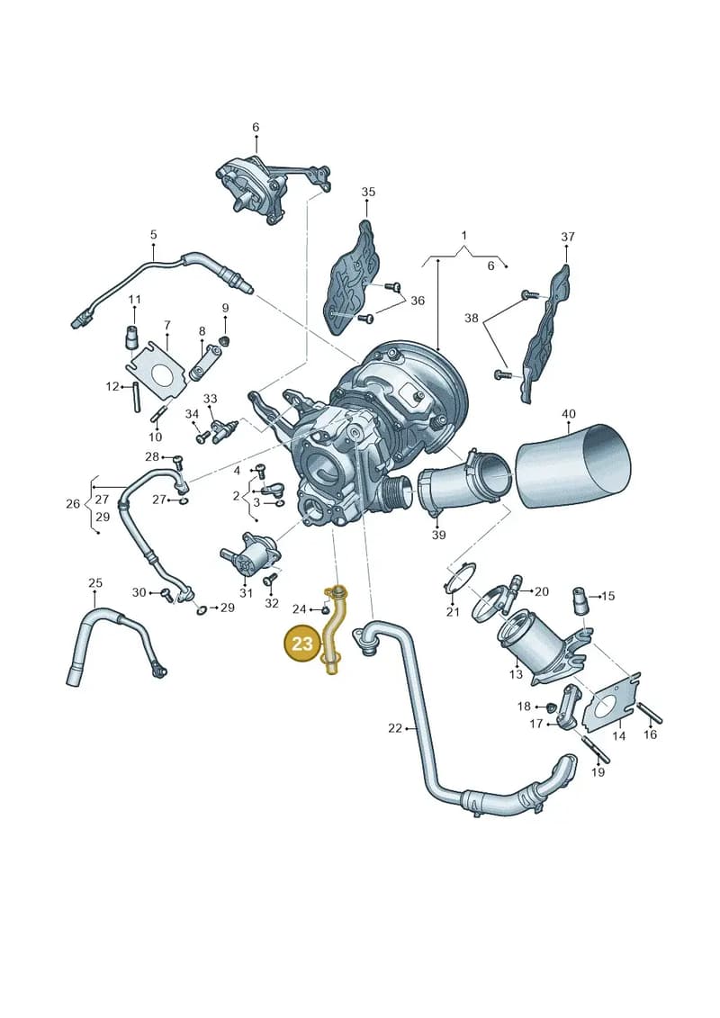 06M145736K — Audi A5 Limousine (2024-2025) diagram 8wk145225, position 23