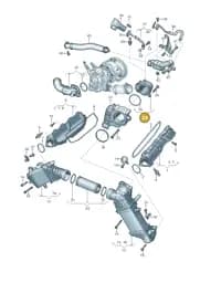06M145861A Audi Connection Piece