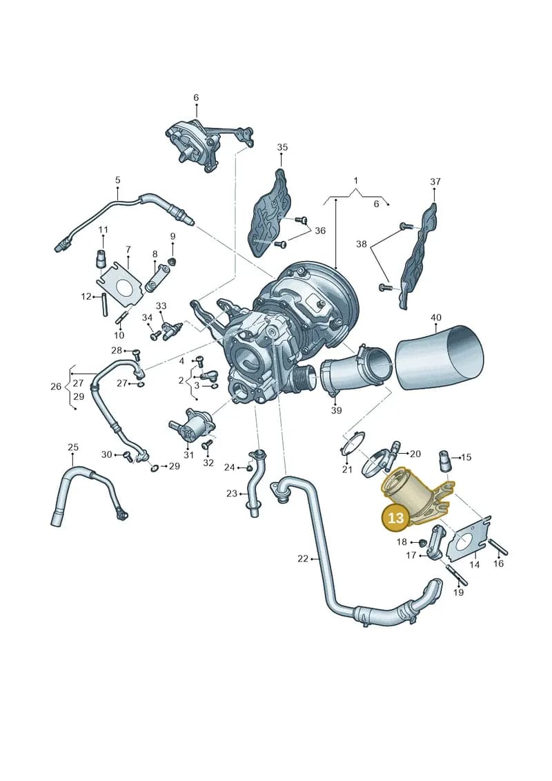 06M253082L — Audi A5 Limousine (2024-2025) diagram 8wk145225, position 13