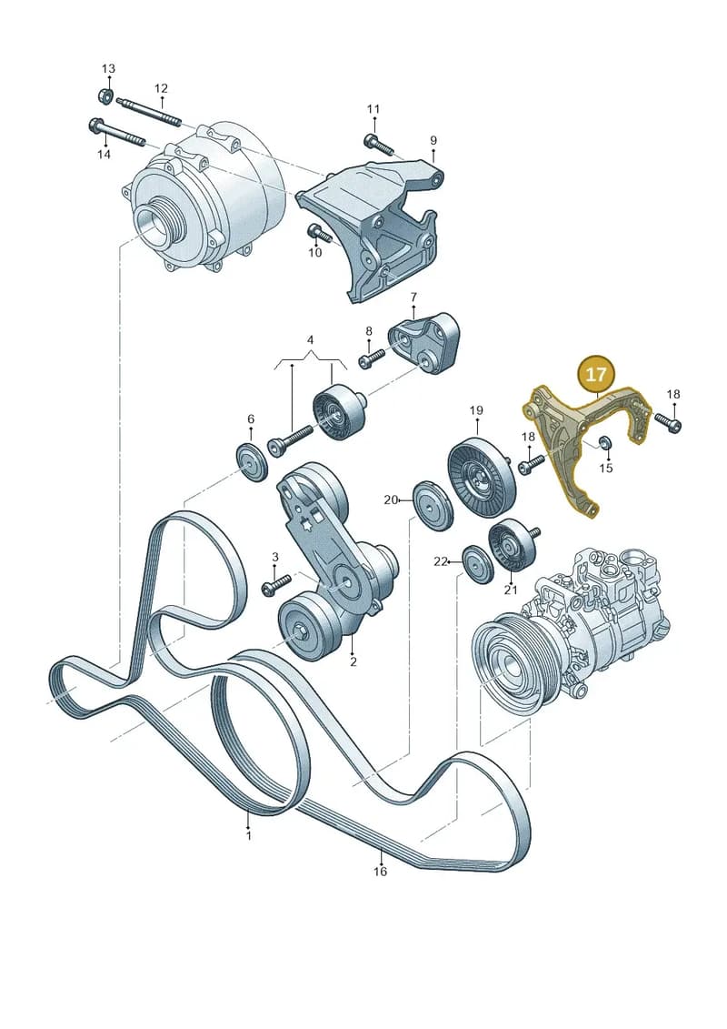 06M260885AP — Audi A5 Limousine (2024-2025) diagram 838903550, position 17