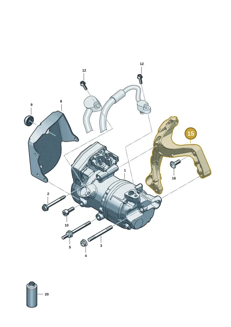 06M260885AP — Audi A5 Limousine (2024-2025) diagram 8wk260200, position 15