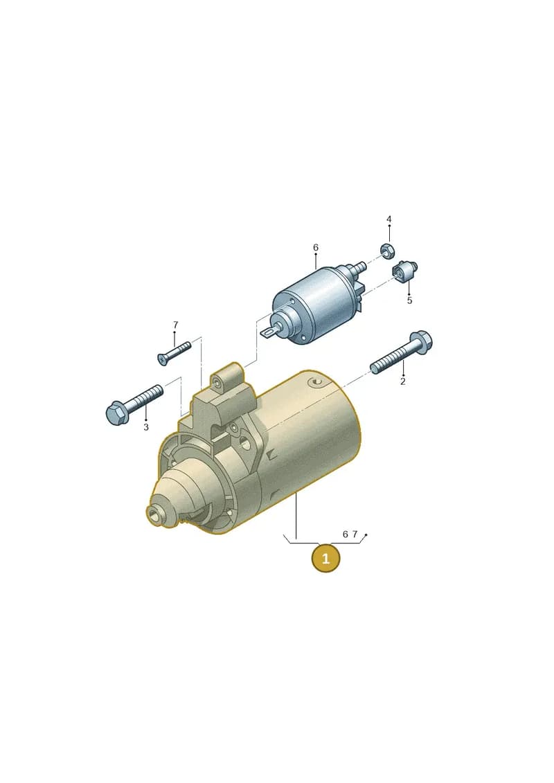 06M911022DX — Audi Q8 (2018-2025) diagram 736911100, position 1