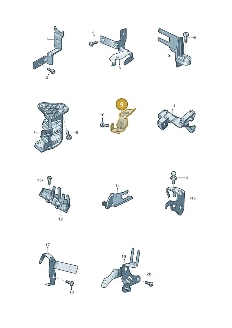 06M971461C — Audi A5 Limousine (2024-2025) diagram 849971000, position 9