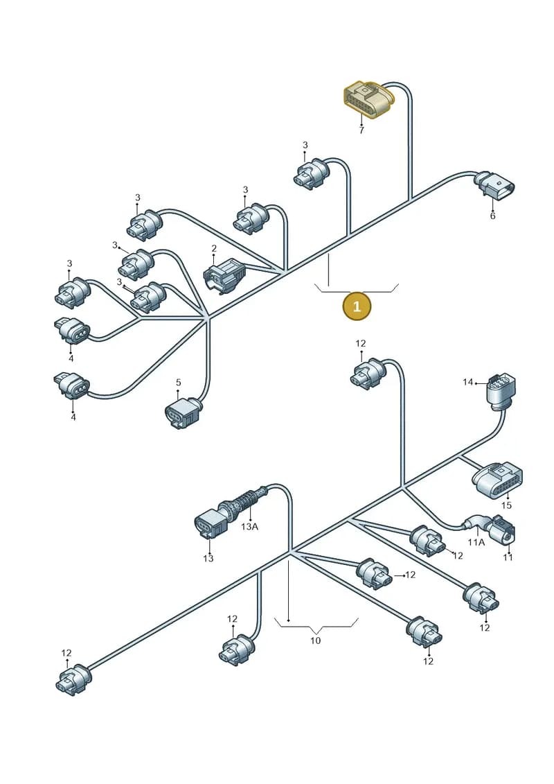 06M971627M — Audi A5 Limousine (2024-2025) diagram 771971210, position 1
