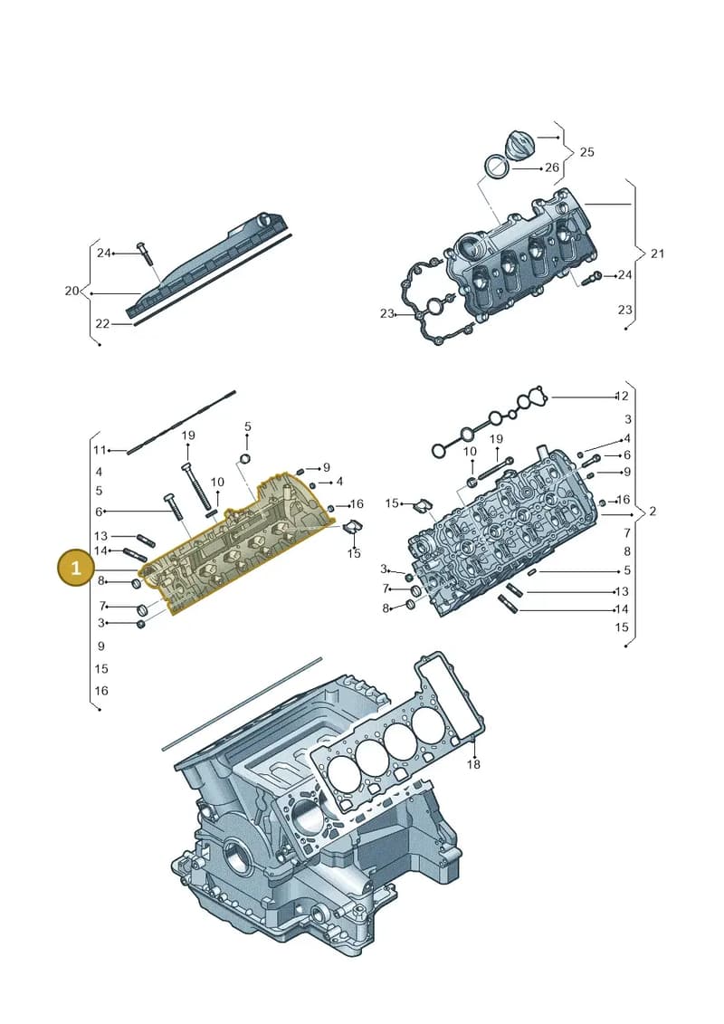 079103066H — Volkswagen Touareg (2014-2018) diagram 478103520, position 1