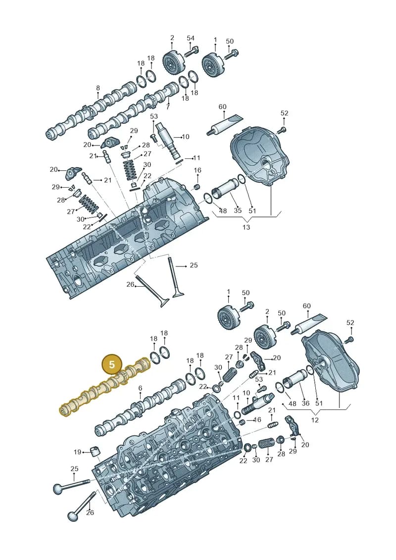 079109003GT — Audi A7 Sportback (2014-2018) diagram 758109100, position 5