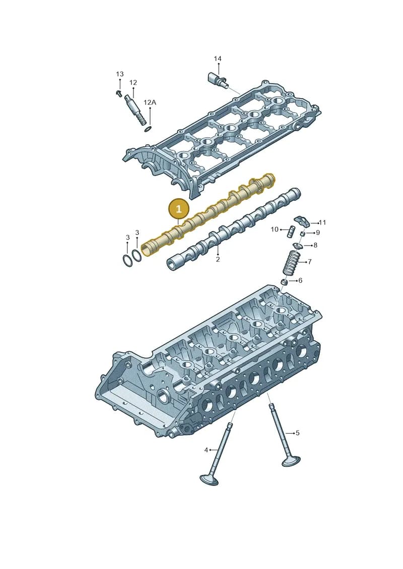 07K109101G — Audi RS3 Sportback (2015-2016) diagram 474109350, position 1