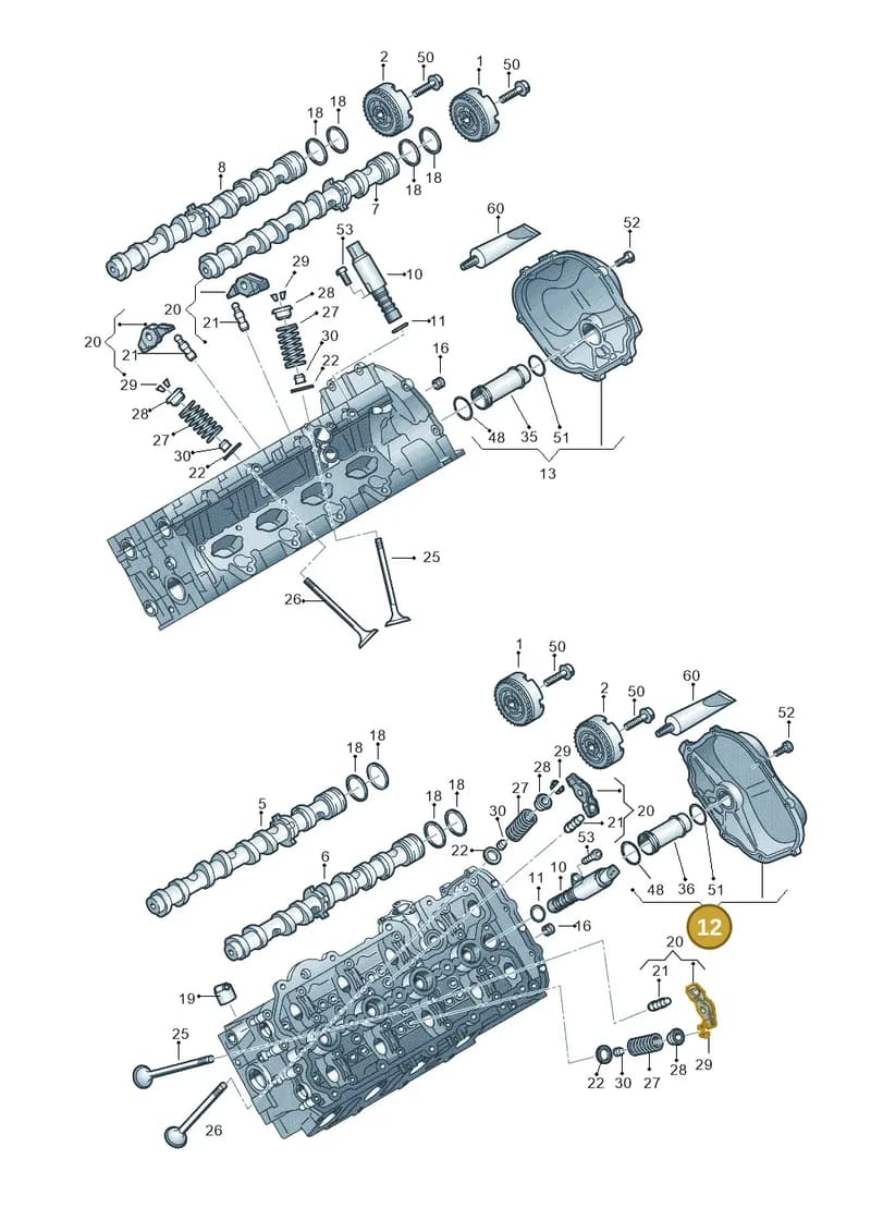 07L109285K — Audi RS5 Cabrio (2012-2015) diagram 759109100, position 12