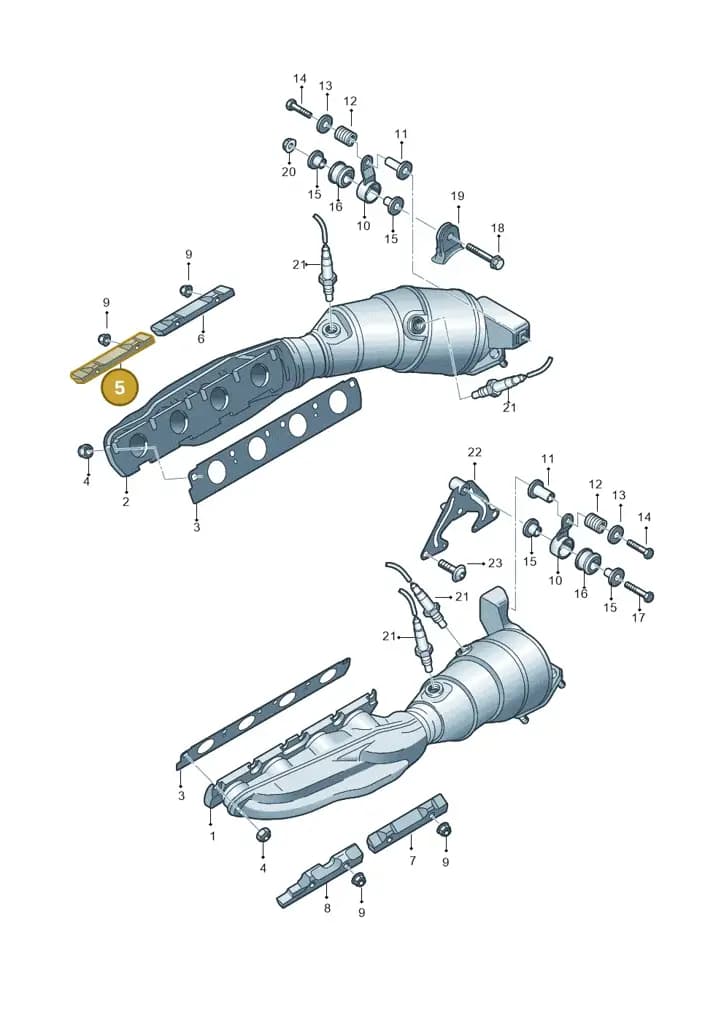 07L253709H — Audi R8 Spyder (2015-2024) diagram 872253400, position 5