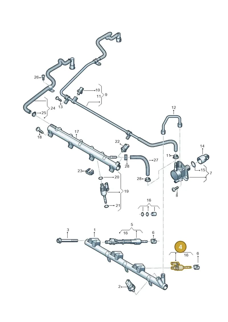 07P906036P — Audi Q6 (2022-) diagram 809133200, position 4