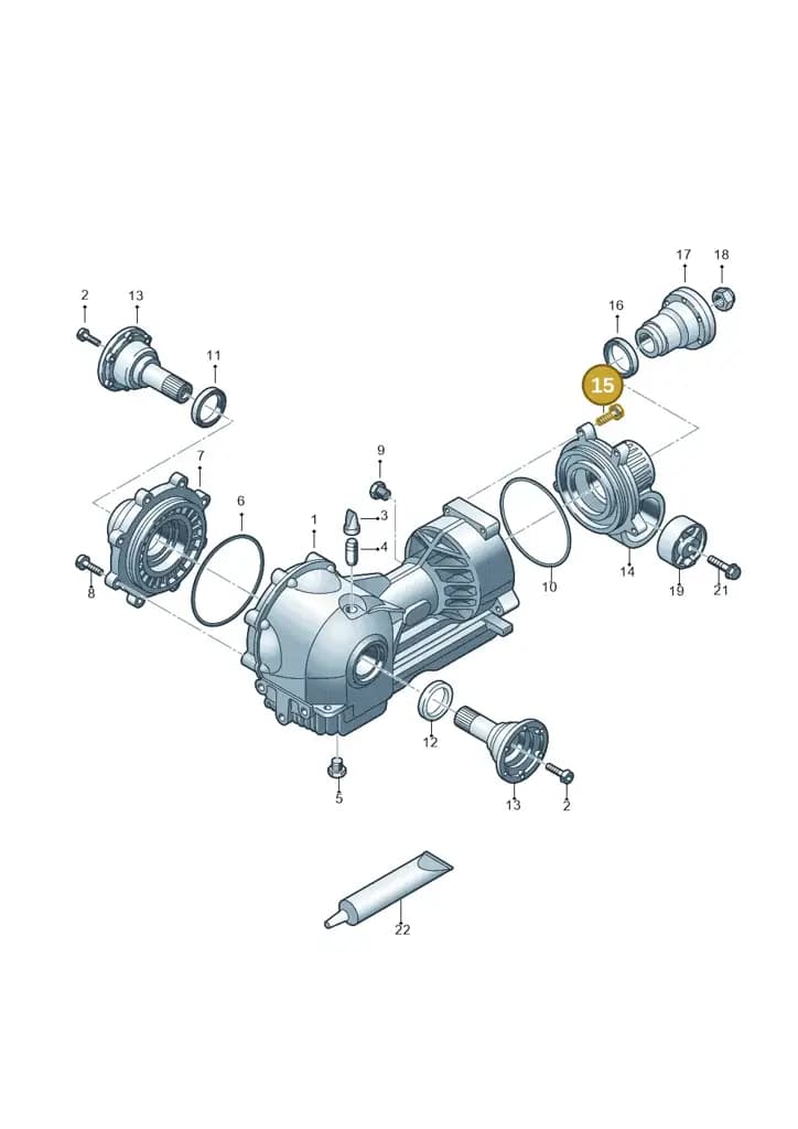 0A2326117A — Audi R8 qu. 5.2 (2012-2015) diagram 618409100, position 15