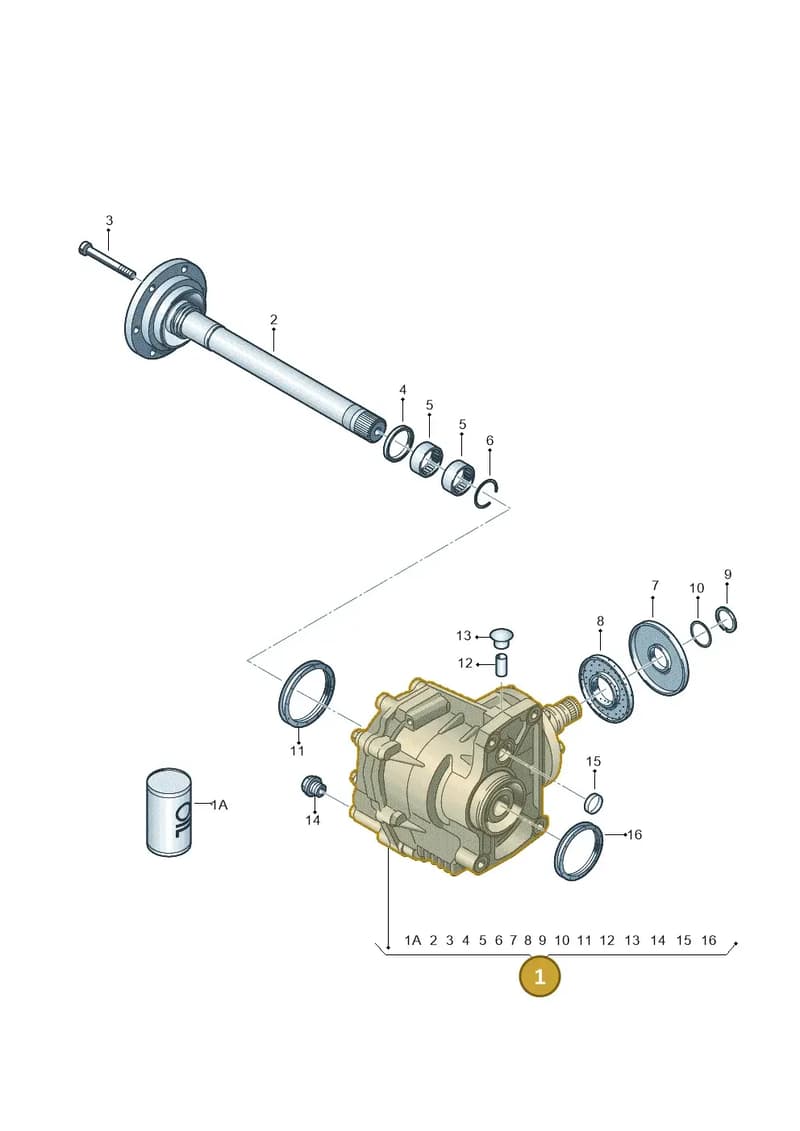 0AV409053AM — Audi A1 Sportback (2014-2018) diagram 708409400, position 1