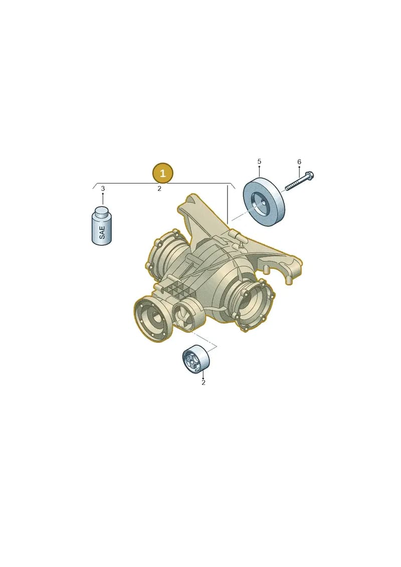 0B0500043M — Audi A6 L 2.0 (2018-) diagram 849500100, position 1