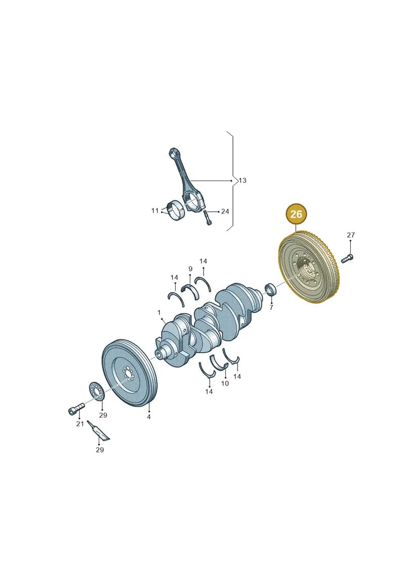 0BZ105266T — Audi R8 Spyder (2015-2024) diagram 872105015, position 26