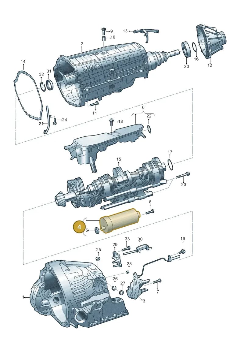 0CJ325585 — Audi A5 Sportback (2016-2025) diagram 849325860, position 4