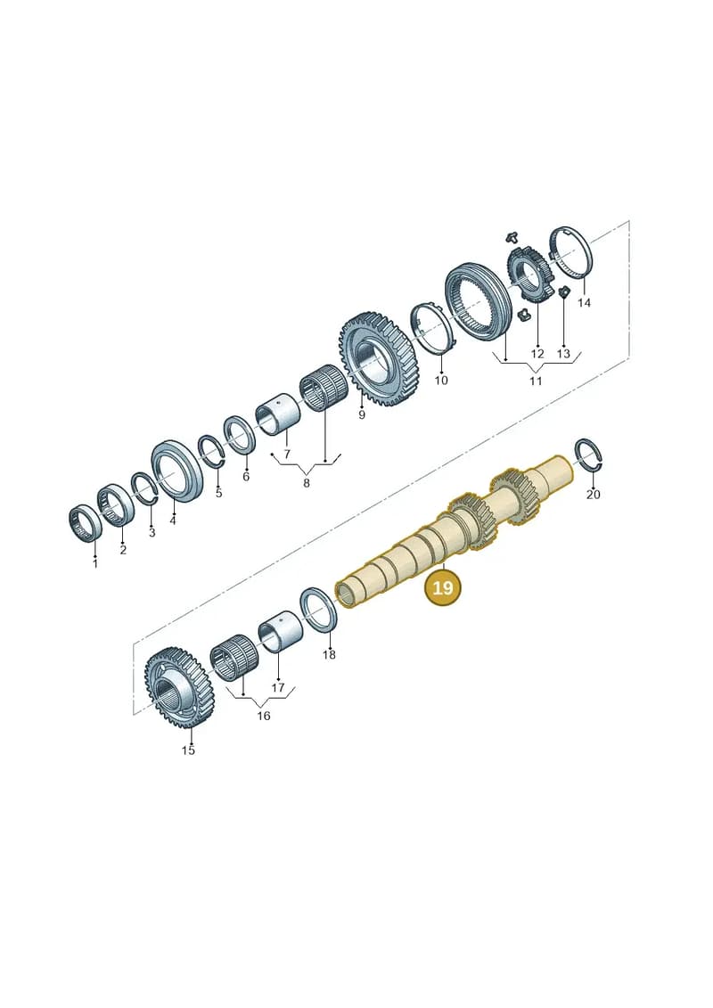 0CK311106H — Audi A5 Limousine (2024-2025) diagram 849311970, position 19