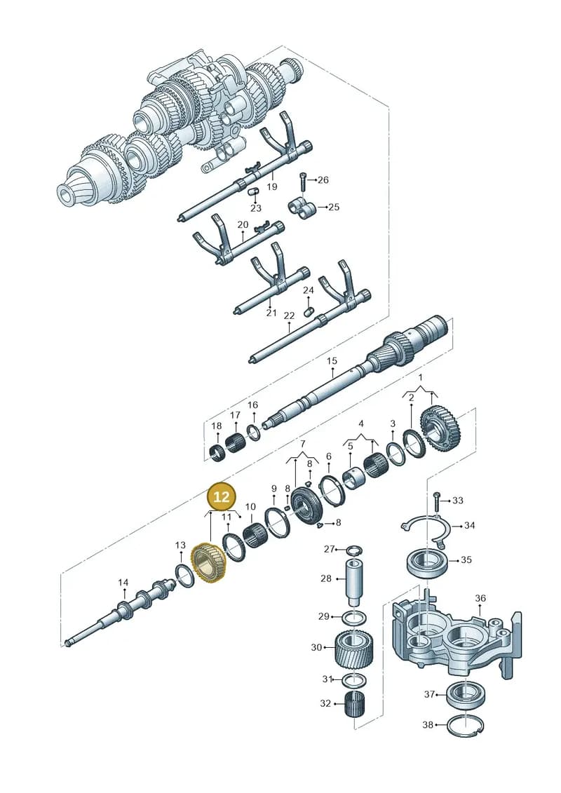 0CK311158Q — Audi A5 Limousine (2024-2025) diagram 849311095, position 12
