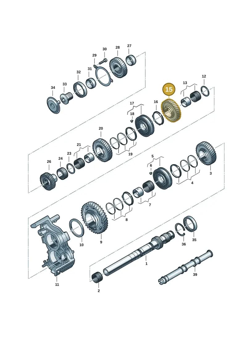0CK311215M — Audi A5 Limousine (2024-2025) diagram 8wy311100, position 15