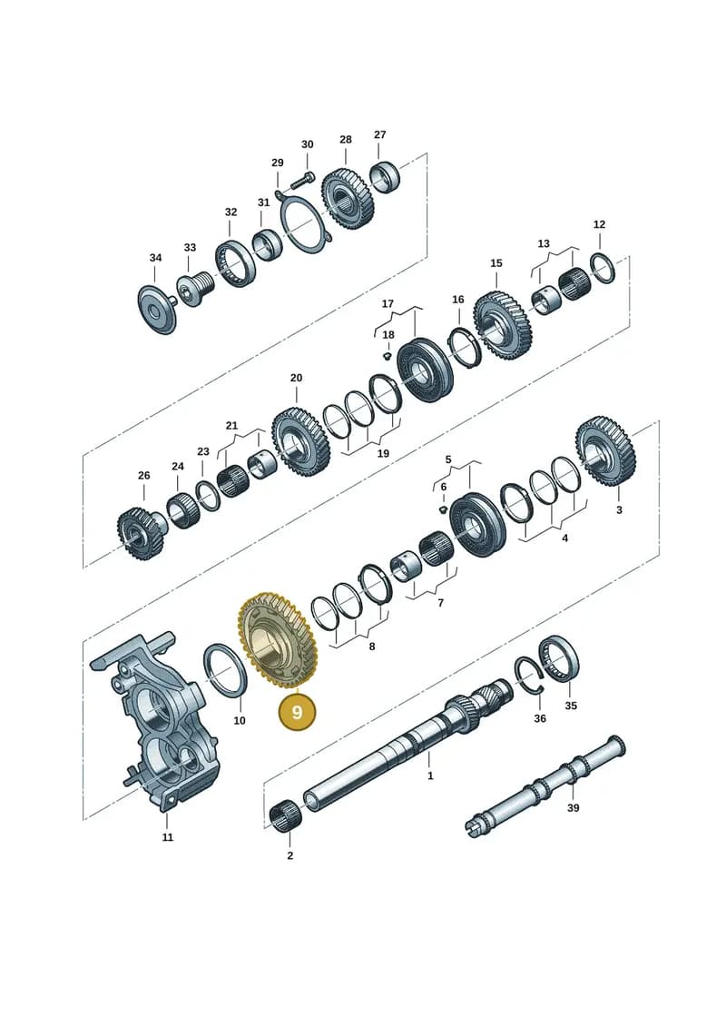 0CK311250K — Audi A5 Limousine (2024-2025) diagram 8wy311100, position 9