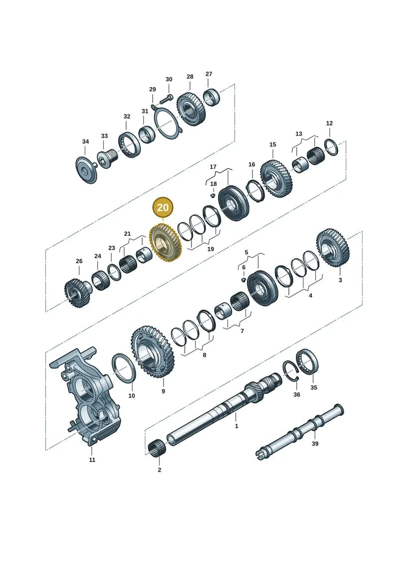 0CK311260J — Audi A5 Limousine (2024-2025) diagram 8wy311100, position 20