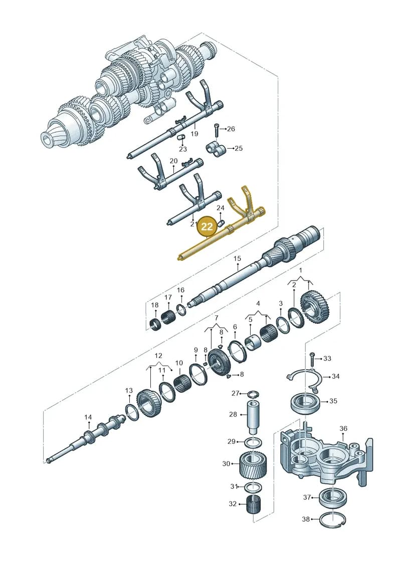 0CK311549C — Audi A5 Limousine (2024-2025) diagram 849311095, position 22