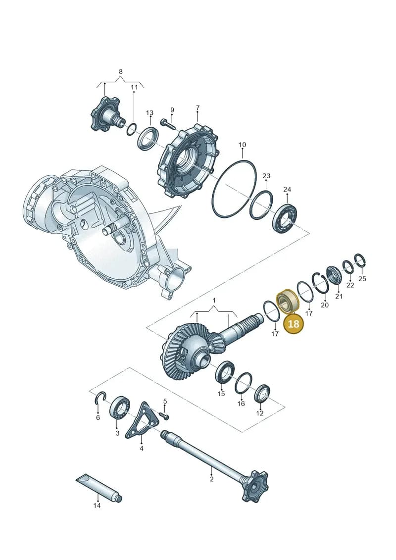 0CS311590A — Audi A6 (2018-2025) diagram 798409055, position 18