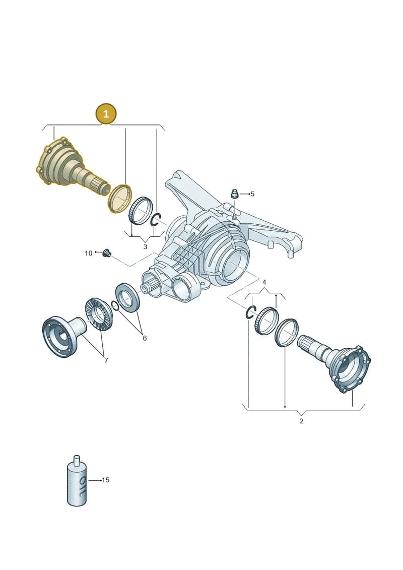 0D2598072 — Audi Q5 (2016-2020) diagram 859525200, position 1