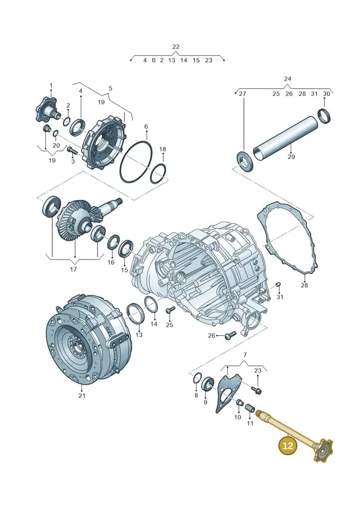 0D5409355G — Audi Q8 Quattro 3,0 (2018-) diagram 838409600, position 12
