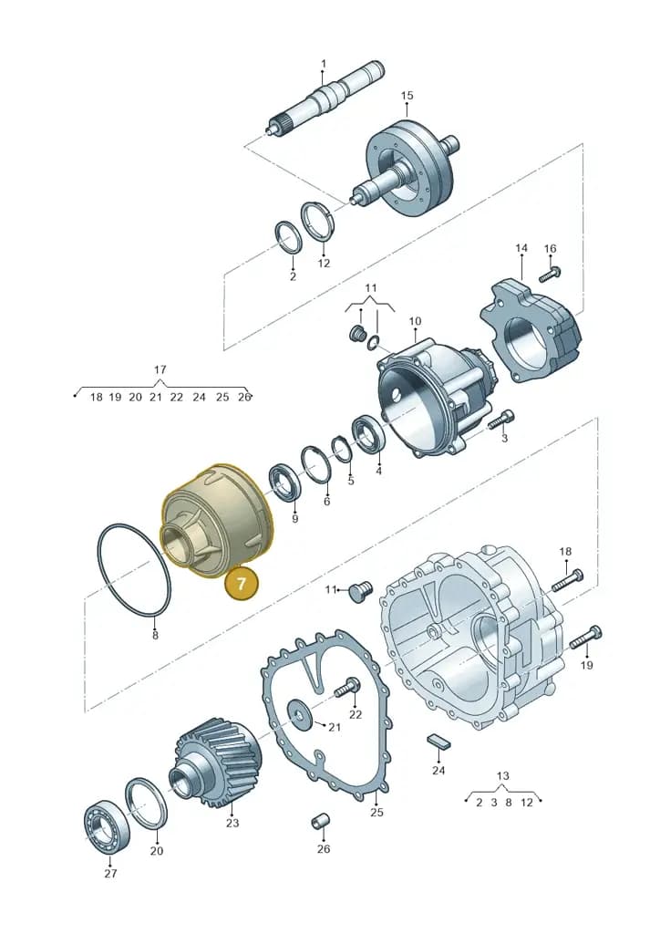 0D6409755A — Audi RS6 Avant (2019-) diagram 696409900, position 7