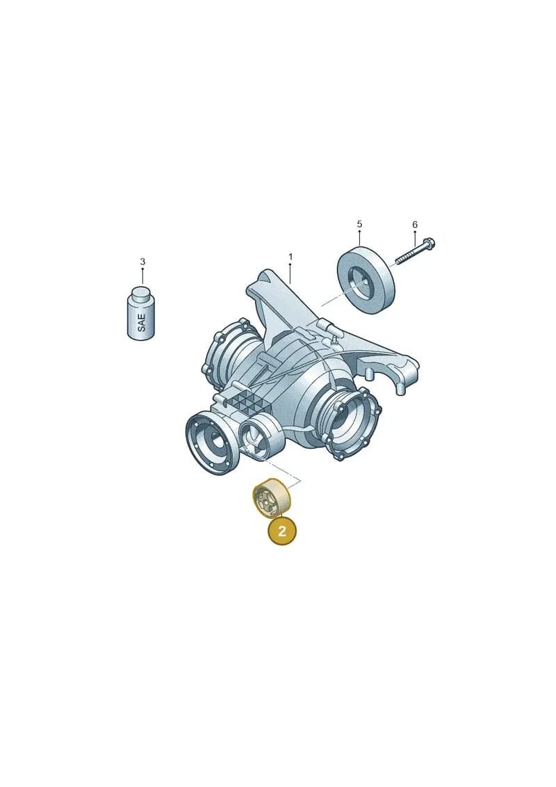 0DG500043A — Audi A8 (2017-2025) diagram 849500010, position 2