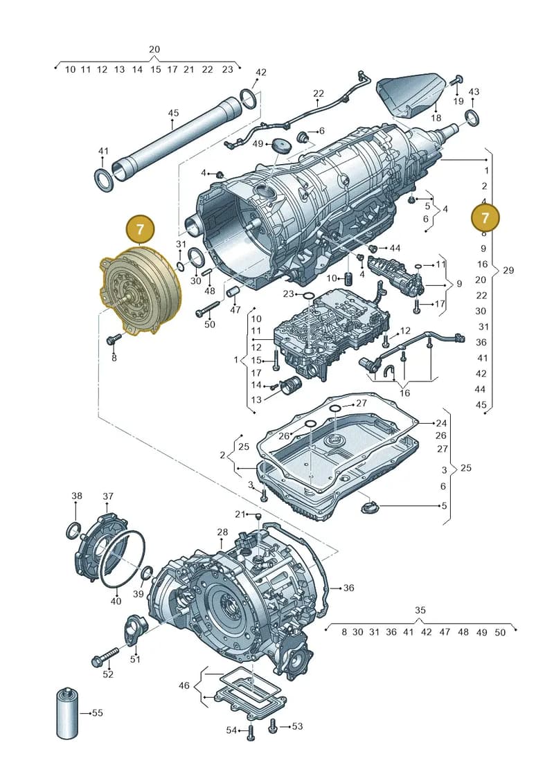 0DY323571 — Audi A8 (2017-2025) diagram 859325850, position 7